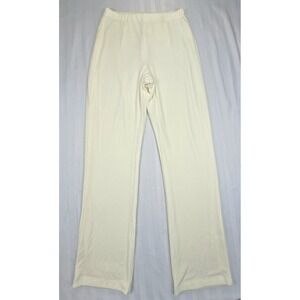 Chico's Travelers No Tummy Pant Winter Drift Cream Straight Leg 0R  NEW